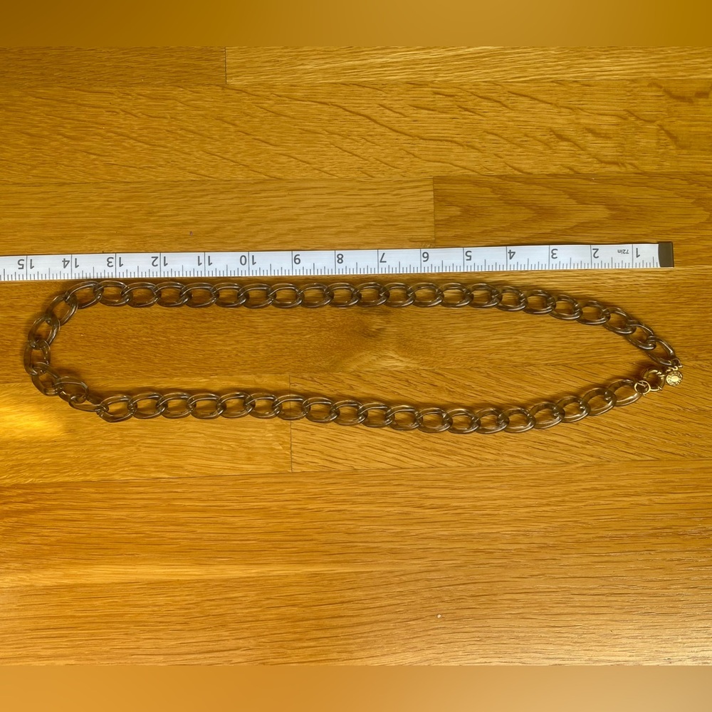 J. Crew gray Chain Necklace - Picture 2 of 4